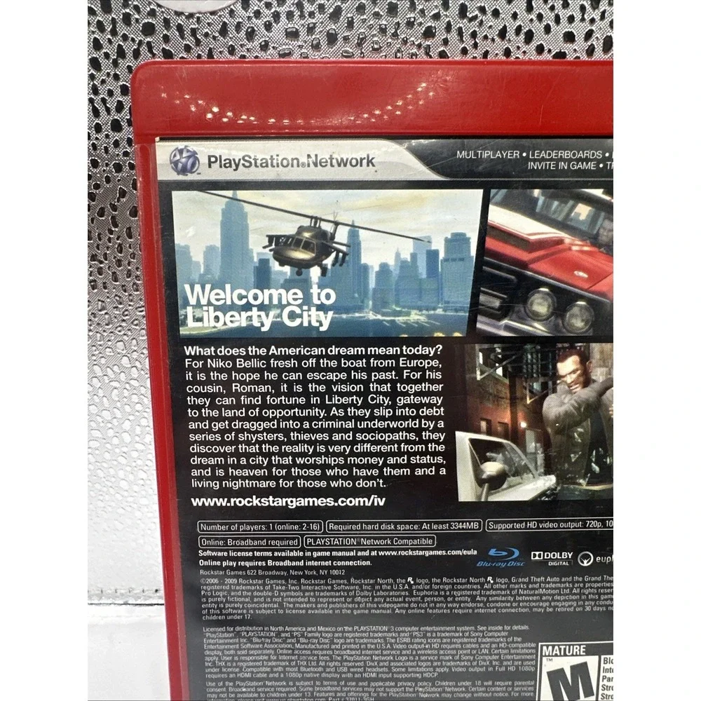 Grand Theft Auto IV Edition (PlayStation 3) No Manual With Map‎
